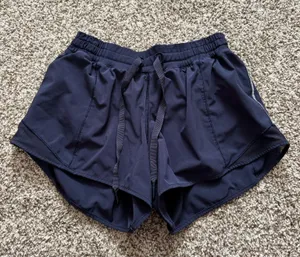 Navy Blue Lululemon Hotty Hot Shorts 4" thumbnail 1