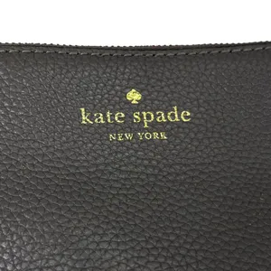Kate Spade Leila Triple Gusset Gray Leather Crossbody Purse thumbnail 11