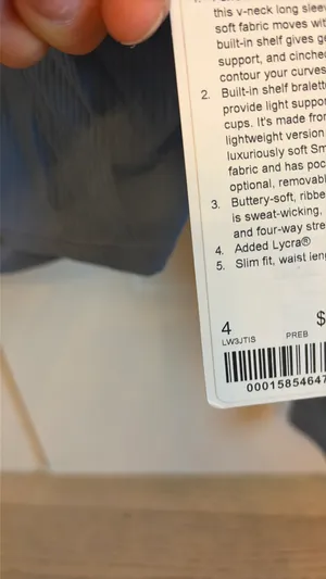 Lululemon V-Neck Long Sleeve Top 4 thumbnail 5