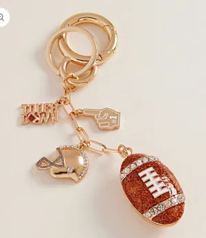 Football Charm Keychain / Bag Charm thumbnail 1