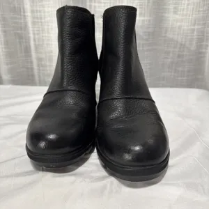 SOREL Boots Womens Sz 10 Black Joan of Arctic Wedge II Chelsea Ankle Pull On thumbnail 2