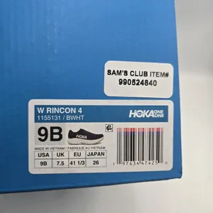 HOKA One One Rincon 4 Running Shoes Women’s 9 B Black White Sneakers 1155131 NEW thumbnail 7