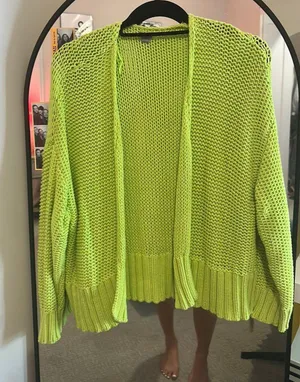 Aerie chunky knit cardigan sweater thumbnail 1