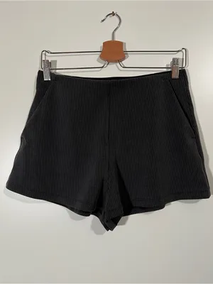 Lululemon Softstreme Ribbed Shorts High Rise Dark Gray Size 8 Sold Out thumbnail 7
