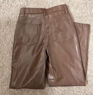 Abercrombie High-Rise Leather Pants thumbnail 6