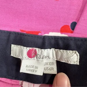 Boden Women’s Sorrento Kensington Floral Pants Trousers Mid Rise Stretch Pink 6R thumbnail 11