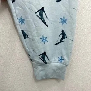 PJ Salvage Women's M‎ Lounge Pajama Pants Blue Skiing Snowflake Sleepwear thumbnail 6