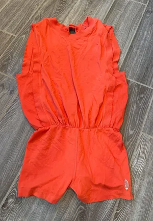 FP movement Free People hot shot romper size extra small XS EUC coral/orange/red thumbnail 1