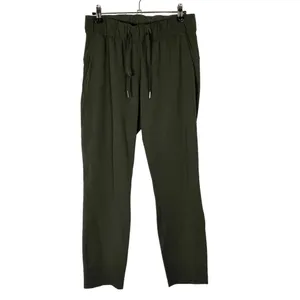 Lululemon On‎ The Fly Dark Olive Straight Leg Athletic Pants 4 thumbnail 3