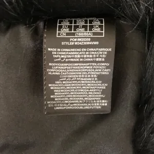 Guess Faux Fur Keyhole Scarf Black thumbnail 4