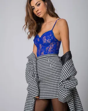 Motel Rocks Houndstooth Mini Skirt NWT thumbnail 3