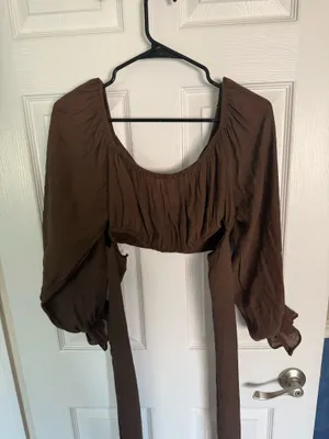 Shein Long Sleeve Crop Top thumbnail 3
