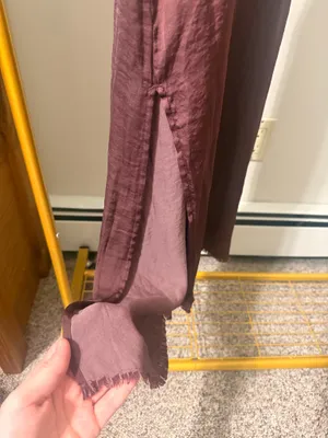 Aerie Burgundy Satin Dress thumbnail 5