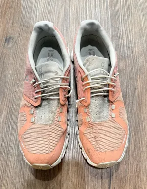 On Cloud Women Running Shoes Coral Peach Mesh Sneakers US 9.5 EU 41 Low Top‎ thumbnail 1