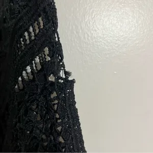 Women's Fabletics Open Knit Sheer Cut Out‎ Long Sleeve Cover Up Top Size Small thumbnail 8