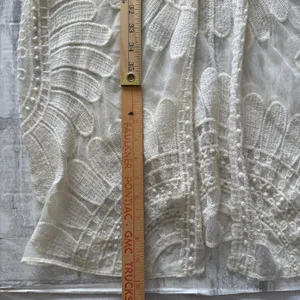 Rebellion Again Ivory Lace Bohemian Floral Mandala Embroidery Kimono Duster S thumbnail 8