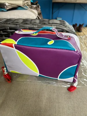 Rodan + Fields New colorful artsy travel makeup zip up cosmetic bag funky htf thumbnail 3