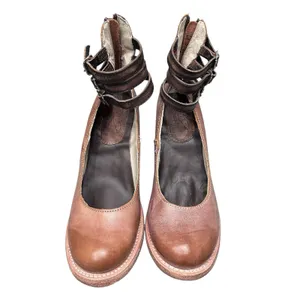 Freebird by Steven Women's Randi Boots – Size 9 – Distressed Leather Block‎ Heel thumbnail 2