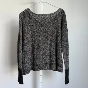 American Eagle Outfitters Sweater Knit Black White‎ sz M Preppy Casual thumbnail 6