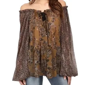 Free People Hendrix Sheer Blouse thumbnail 1