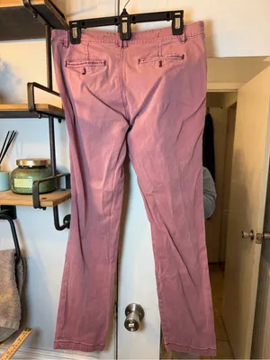Pilcro Boot-Cut Pants in Dusty Rose thumbnail 6