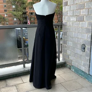 Bill Levkoff Black Strapless Gown Size 8 thumbnail 4