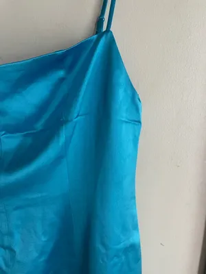 Retrofete Janessa Mini Dress Aqua Blue thumbnail 7