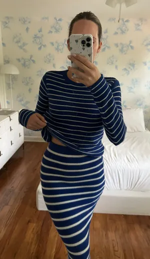 Mango Matching Set Blue Stripes thumbnail 3