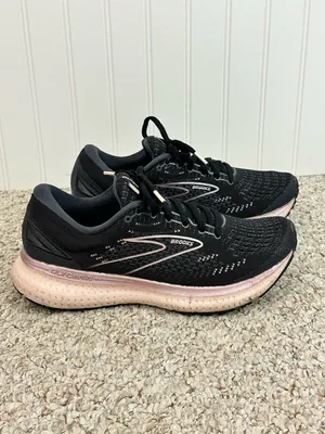 Brooks Women's Glycerin GTS 19 Running Shoes in Black and Rose Gold thumbnail 2