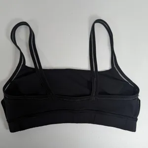 Lululemon Size 6 Straight Up Sports Bra Black Luxtreme Wicking Stretch Yoga Logo thumbnail 10