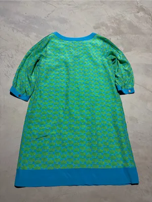 Lilly Pulitzer silk Turquoise lime seashell clam Dress 14 thumbnail 9