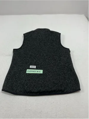 Womans Excellent Bass Fleece Vest Large Black Full Zip thumbnail 2
