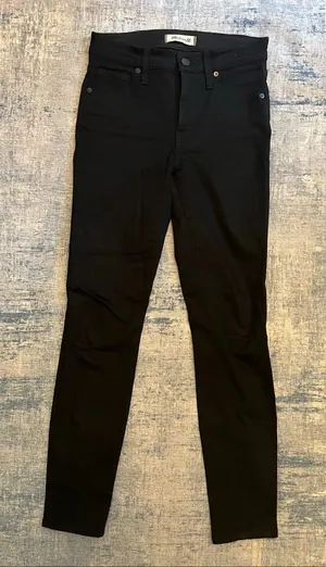 Madewell Black 9" High Rise Skinny Jeans Women's 25" x 28" thumbnail 1