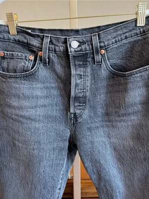 Levi’s Premium 501 Skinny Jeans Gray Black Wash W28 L28 thumbnail 4