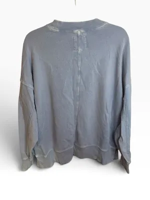 Aerie Baby Blue Mock Neck Oversized Sweatshirt thumbnail 2