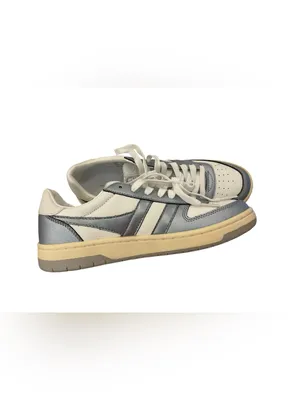 NWOT Gola Hawk II Metallic Sneakers in White/Silver thumbnail 8