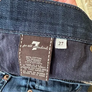 7 For All Mankind Straight Leg Jeans Low Rise Women's Size 27 USA thumbnail 8