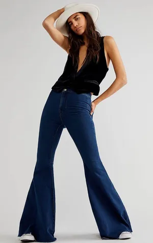 Free People Just Float On Flare Jeans thumbnail 1
