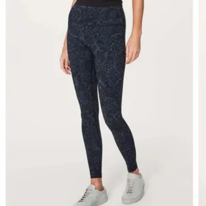 Lululemon Wunder Under HR Tight 25" Nouveau Mach Blue Black Sz 12 Luxtreme NWOT thumbnail 2