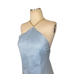 Amanda Uprichard REVOLVE Claudia X Back Chain Dress in Sky Blue Large New thumbnail 5