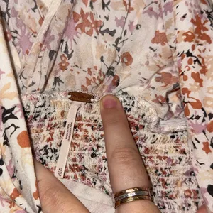Free People Pretty Daze Floral Crop Top Ivory Wrap Tie XL NWOT thumbnail 7