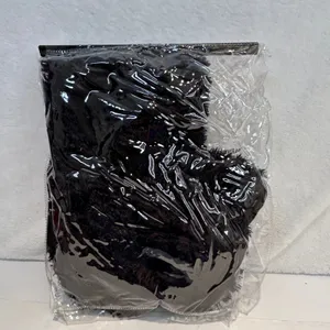 Black Shaggy Faux Fur Boot Covers Rave Festival Monster Leg Warmers Tinsel m/l‎ thumbnail 9