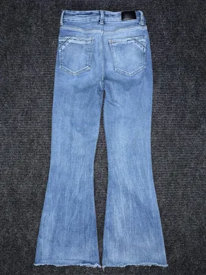 Buckle Black Fit No 35 High Rise Flare Stretch Jeans Sz 26 x 30 SHORT BBW1365S thumbnail 2
