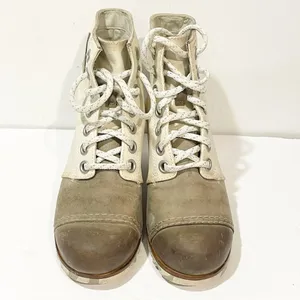 Sorel Size 6.5 Joan of Arctic White Canvas Wedge Booties NL2174-125 Camo thumbnail 2