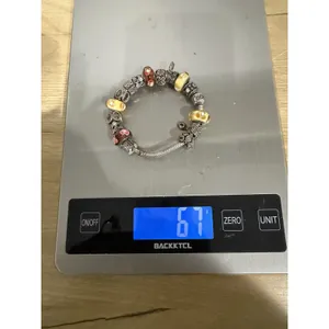 Authentic Pandora Stg Silver Bracelet 16 Genuine Charms Murano 925 thumbnail 9