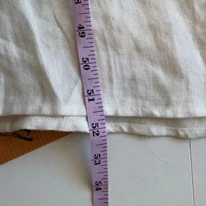 Weekend Max Mara Dress Women 4 White Linen Sleeveless Midi Side Zip Pockets thumbnail 8