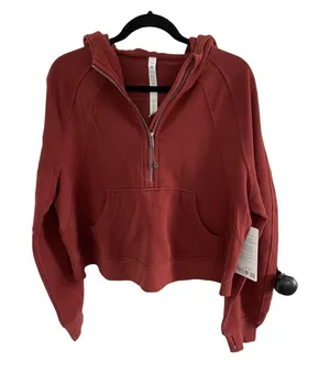 Lululemon Scuba Oversized 1/2 Half-Zip Hoodie - Date‎ Brown / M/L thumbnail 1