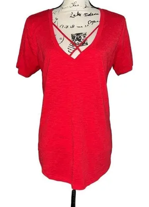 Altar’d‎ State red short sleeve top large thumbnail 1