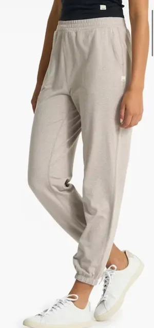 Vuori Boyfriend Sweatpants oyster heather joggers dreamknit mid rise ankle thumbnail 1