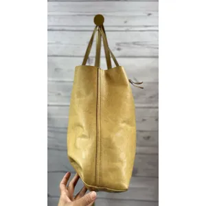 Madewell Tan Leather Large Tote Bag Minimalist Shopper Shoulder Purse thumbnail 4